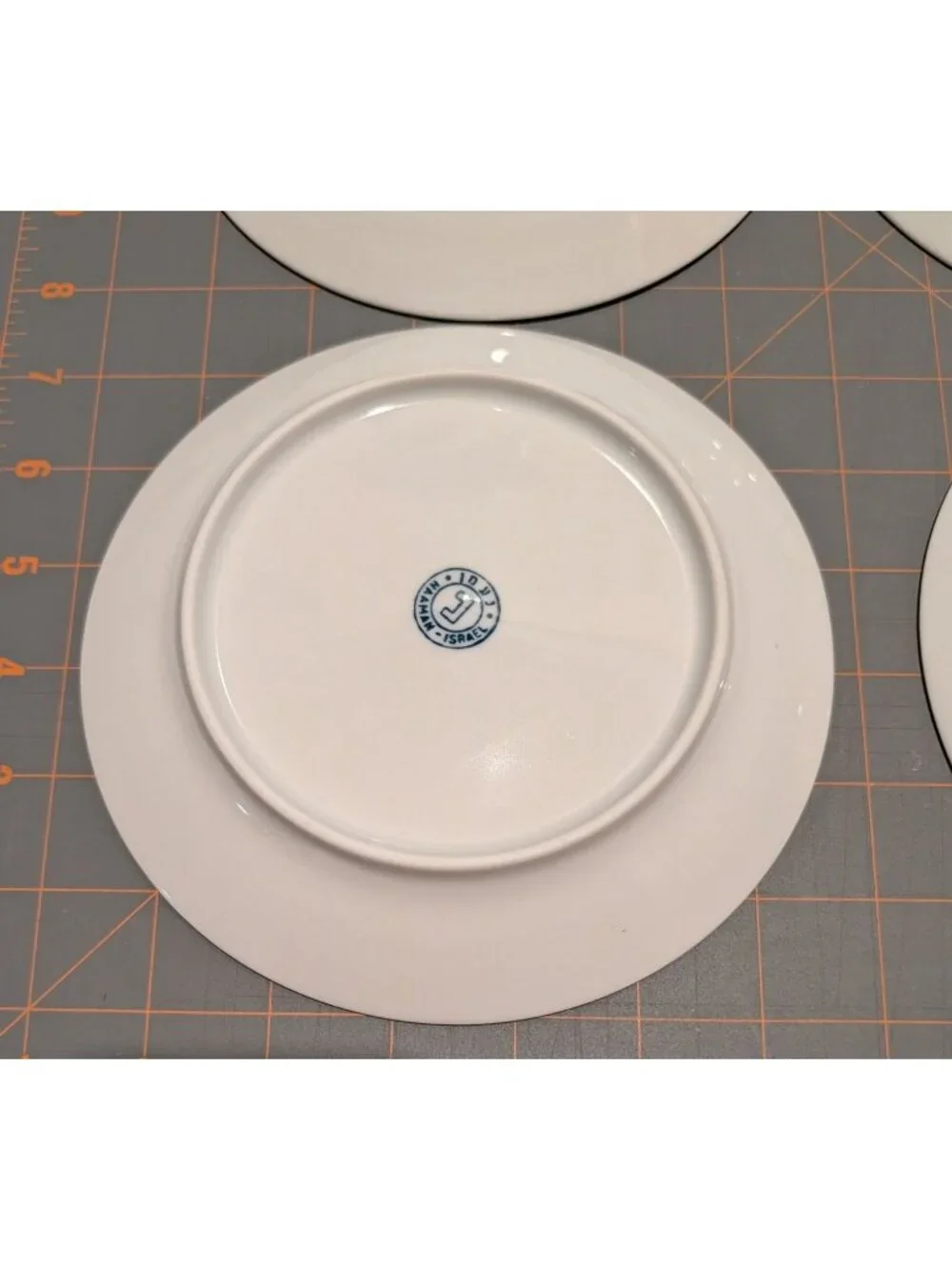 Vtg Fish Porcelain Serving Plate & Appetizer Dish Set - (6) Awesome Colors